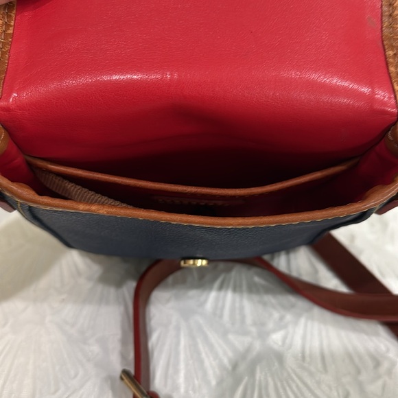 Dooney & Bourke Dark Blue and Tan Crossbody Bag - Picture 12 of 12